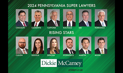 DMC’s 2024 <i>Super Lawyers</i> and <i>Rising Stars</i> Selectees from Pennsylvania