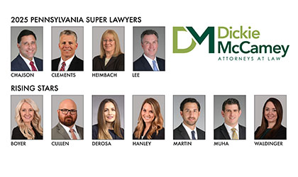 Dickie McCamey’s 2025 <i>Super Lawyers</i> and <i>Rising Stars</i> Selectees from Pennsylvania